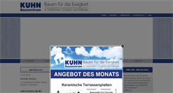 Desktop Screenshot of kuhn-bauzentrum.de