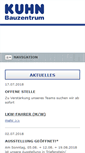 Mobile Screenshot of kuhn-bauzentrum.de